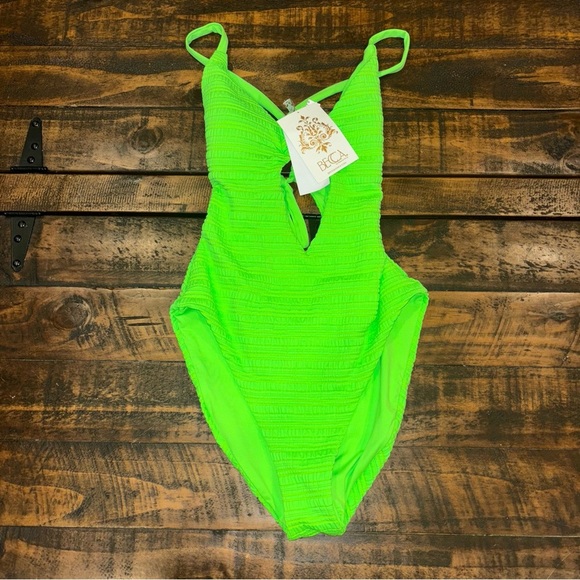 BECCA plunge swimsuit NWT - Picture 6 of 11
